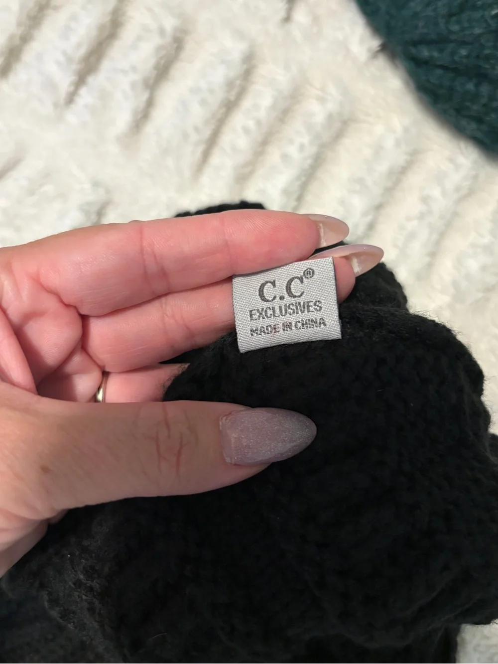 C.C Knit Beanie - Black